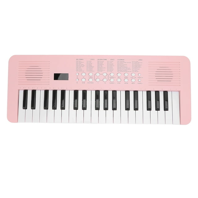 37 Key Digital Piano Keyboard with Microphone 200 Tones 200 Rhythms 35 Demos Multi Electronic Music Piano Keyboard Instrument for Beginners