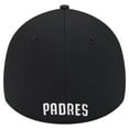 thumbnail image 4 of Men's New Era Black San Diego Padres Active Dash Mark 39THIRTY Flex Hat, 4 of 6