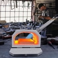 thumbnail image 2 of 2600°F Propane Gas Forge with Double Doors – Large-Capacity Stainless Steel Blacksmithing and Knife-Making Equipment, Portable Farrier Tool, Gas Welding Forge Kit (Four Burners), 2 of 6