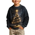 thumbnail image 3 of Frostluinai Christmas Tree Sweaters Boys 5-16 Years Xmas Party Knit Pullover Crew Neck Long Sleeve Oversized Sweater Tops Holiday Outfits, 3 of 8