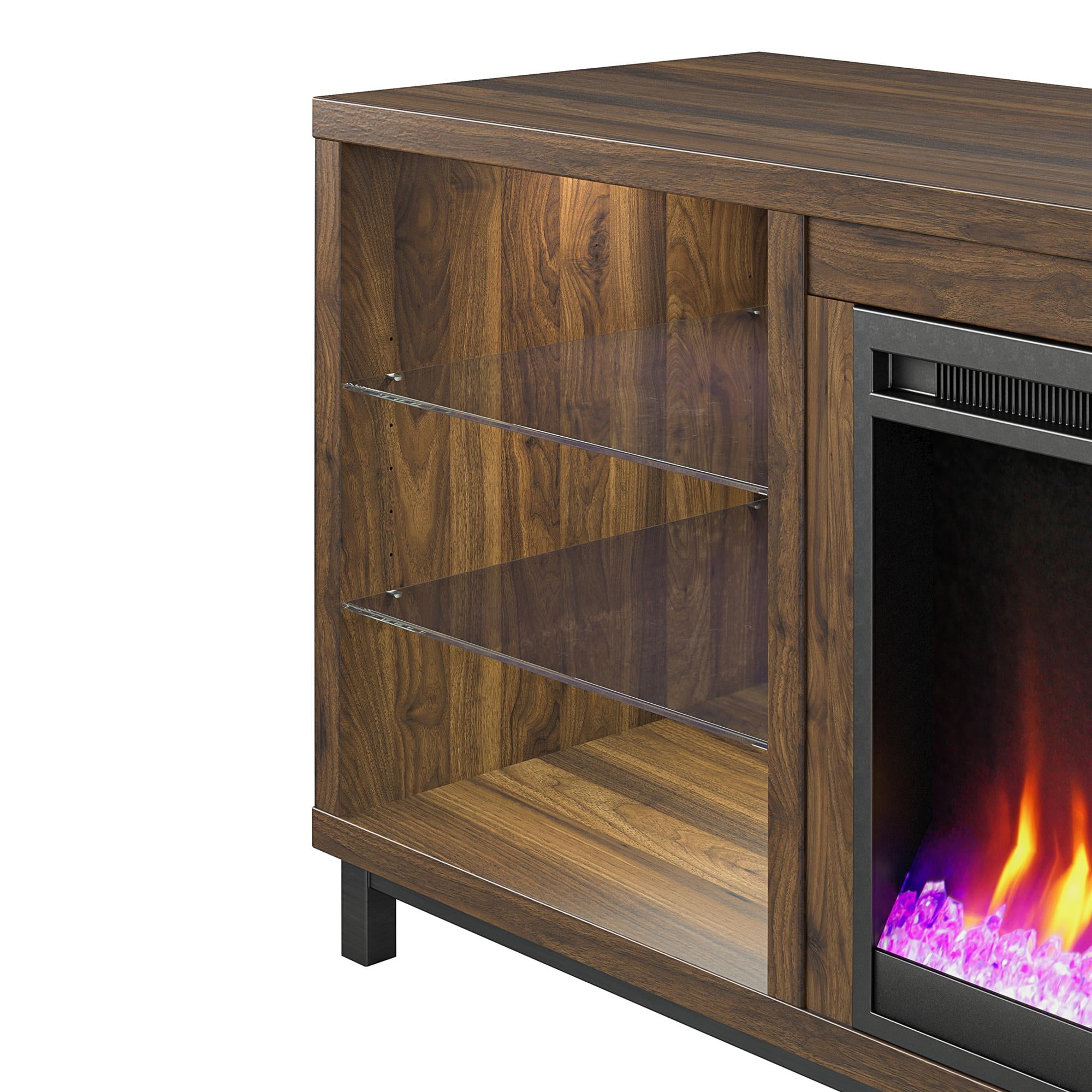 Ameriwood Home Lumina Deluxe Fireplace TV Stand for TVs up to 70