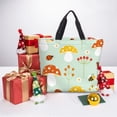 thumbnail image 6 of Pofeuu Mushroom Bee Print Tote Bag for Women,Hobo HandBags with Zipper,Large Capacity Casual Shoulder Handbags with Inner Pockets, 6 of 7