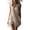 Beige, variant on AJGRHE Womens Spaghetti Strap Casual Dress with Fringe Hem, Scoop Neck Relaxed Shift Fit Sleeveless Daily Party Wear Army Green XXL