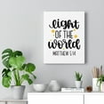 thumbnail image 5 of Scripture Walls Matthew 5:14 Light of The World Stars Bible Verse Canvas Christian Wall Art Ready to Hang Unframed, 5 of 12