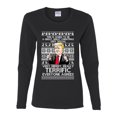 thumbnail image 2 of Wild Bobby Great Terrific Merry Christmas Funny Donald Trump Political Women Graphic Long Sleeve Tee, Black, Small, 2 of 5