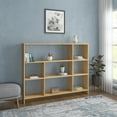 thumbnail image 3 of Ada Home Decor Lavina 3 Tier Open Shelf Cube Modern Bookcase, Oak, 3 of 7