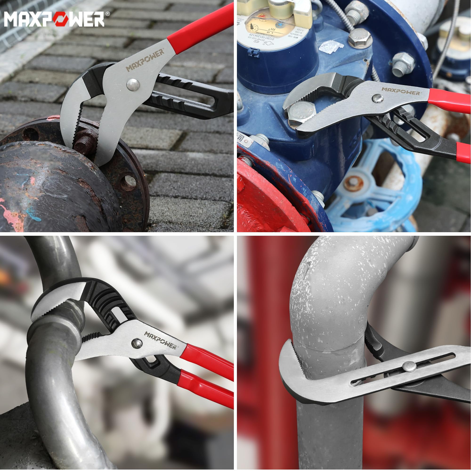 MAXPOWER 20 inch Groove Joint Pliers, 5.5 inch Max Opening