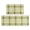 Yellow and White Checkered Pattern, variant on Purple and Brown Checkered Pattern Anti Fatigue Kitchen Rugs Set Of 2, Non Slip Washable Decorative Floor Mats for Kitchen Sink Laundry, 17"x30" and 17"x47"