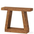thumbnail image 2 of 41.7 Inch Dark Brown Console Table Dual Tier Storage, 2 of 6