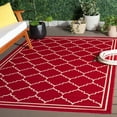 thumbnail image 3 of Safavieh Courtyard Amy Geometric Indoor/Outdoor Area Rug, Red/Beige, 2'7" x 5', 3 of 18