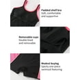 thumbnail image 5 of RELLECIGA Women's Color Block One Piece Swimsuits for Women with Shorts Boyleg Slimming Tummy Control One Piece Bathing Suit Padded Athletic Training Swimwear, 5 of 6
