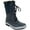 NAVY, variant on BY JAMBU Womens Black Water Resistant Quilted Siberia Round Toe Lace-Up Winter 8.5 M