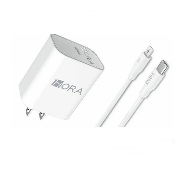 Combo Cargador Turbo Tipo C 20W Para IPhone 1Hora Punto Cell Combo Cargador Turbo Iphone