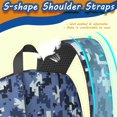 thumbnail image 5 of 17 Inch Lightweight Backpack,PVC Waterproof Oxford Fabric, Ergonomically Designed, with Large Capacity, Camouflage Print, 5 of 5