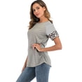thumbnail image 4 of LELINTA Winter Fall Womens Off The Shoulder Tops Long Sleeve Blouse Shirts Cold Shoulder Comfy Casual Daily T-Shirt Twist Knotted, 4 of 7