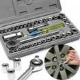 thumbnail image 3 of Kit d'Outils Clé 40 en 1 Tournevis & Douille - 1 Pce Manuel pour Réparation Automobile - Kit 40 Manchon de Boîte Ensemble Matériel Auto - Utilisation Multifonction Haute Qualité Chrome Vanadium, 3 of 5