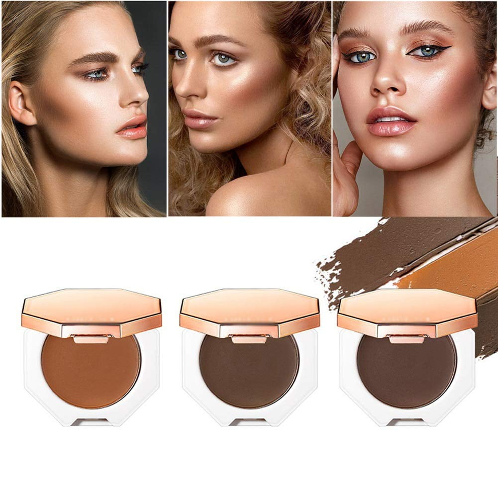 3 Colors Contour Makeup Palette, Face Contour Powder Highlighting