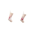 thumbnail image 2 of Injueey Colgante de Navidad bordado Lino caramelo regalo aperitivos titular Goodie bolsa de gran capacidad árbol de Navidad pared saco fiesta Kits de decoración para fiestas Papá Noel Injueey HA070543-01, 2 of 6