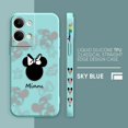 thumbnail image 3 of Case For OPPO RENO 8 7 9 6 7SE 5 4 4SE 4 3 4G 5G PRO PLUS Colour Simple Liquid Silicone Case Anime Cute Mickey Minnie Mouse, 3 of 5