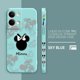 thumbnail image 3 of Case For OPPO RENO 8 7 9 6 7SE 5 4 4SE 4 3 4G 5G PRO PLUS Colour Simple Liquid Silicone Case Anime Cute Mickey Minnie Mouse, 3 of 5