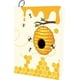 thumbnail image 1 of Funda elástica para libros con diseño de abeja, color amarillo miel, lavable y reutilizable. Funda protectora grande de nailon y poliéster elástico para cuadernos., 1 of 9