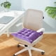 thumbnail image 4 of Cojín De Silla Cepillado Cojín grueso de algodón morado con estampado de estrellas, acolchado con espuma viscoelástica para silla de oficina o comedor (1 pieza) Rkxzt, 4 of 8
