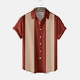 thumbnail image 4 of Playeras Algodon Para Hombre, Camiseta Informal De Verano A La Moda Para Playa, Con Estampado Digital 3D, Solapa Con Botones, Manga Corta, 112, 4 of 4