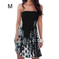 thumbnail image 2 of Qarigey Vestido de verano elegante y cómodo de poliéster para mujer, cintura para un ajuste favorecedor, ropa femenina con hombros Vestidos Negro, 2 of 5