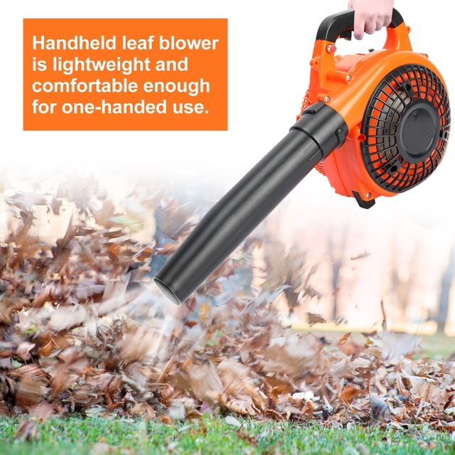TidBay Leaf Blower Cordless Powerful Engine Petrol Powered 26cc Handheld Leaf Blower for Garden