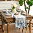 thumbnail image 4 of Linen Table Runner, Easter Party Decor With Flax Fabric, for Dining Room Table, A, 4 of 7