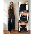 thumbnail image 3 of ILYSS 4-pack Soft Pajama Pants for Women, Wide Leg Comfy Casual Lounge Yoga Capri Pants, 3 of 5