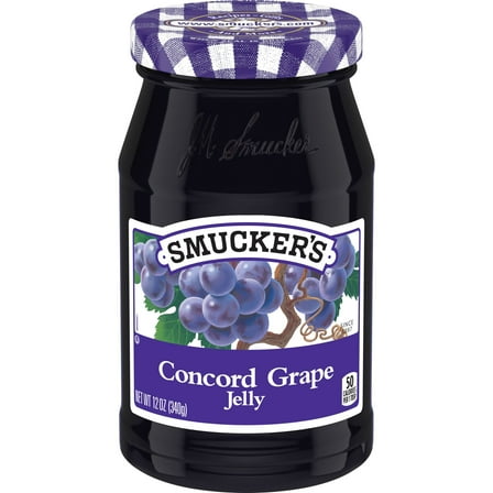 Smucker's Concord Grape Jelly, 12 oz Jar