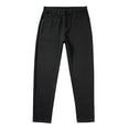 thumbnail image 3 of KDFJPTH Mens Stretch Jeans Comfort Waist Regular Fit Jeans Solid Black L, 3 of 5