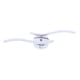 thumbnail image 3 of Luz colgante Irfora 2 ramas L-ED Waved Light White 12W Lámpara de techo de aluminio para dormitorio Lámpara de decoración de sala de estar Irfora Luz colgante, 3 of 7