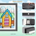 thumbnail image 2 of Maxetodo 8.5x11 Kids Artwork Display Frame with 180° Open Front, Shadow Box for Kids' Art Storage,Holds up to 150 Drawings,Shatterproof Plexiglass,for Home Decor,Office,Daycare,Children Gift, 2 of 8