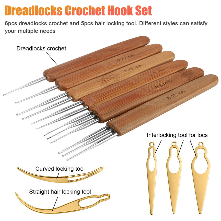 Dreadlock Crochet Needle Soft Touch Steel Dreadlocks Crochet Hook
