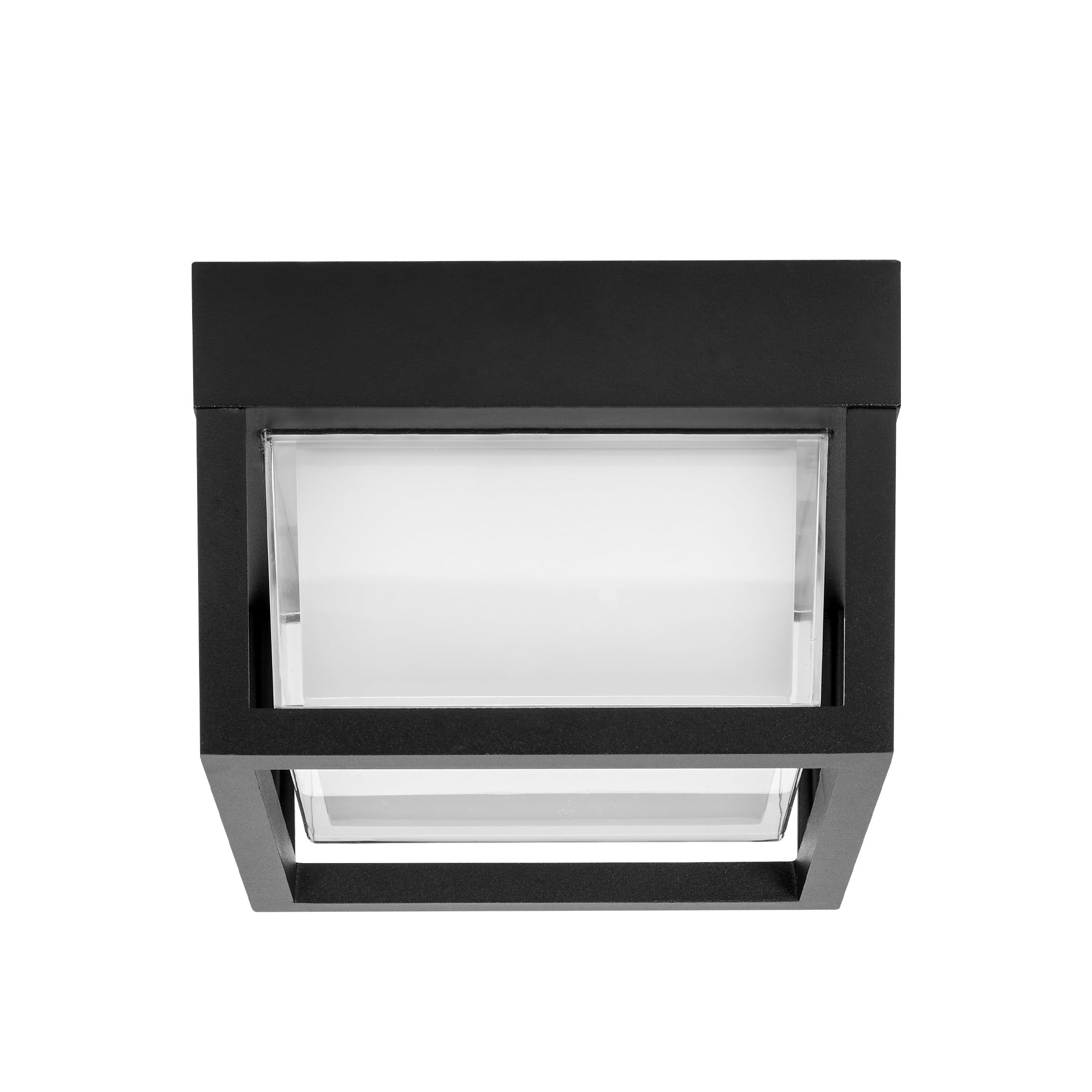 Maxxima Black Outdoor LED Wall Light with Clear Lens, Sconce, Modern Porch Light, 1200 Lumens, 5 CCT 2700K-5000K
