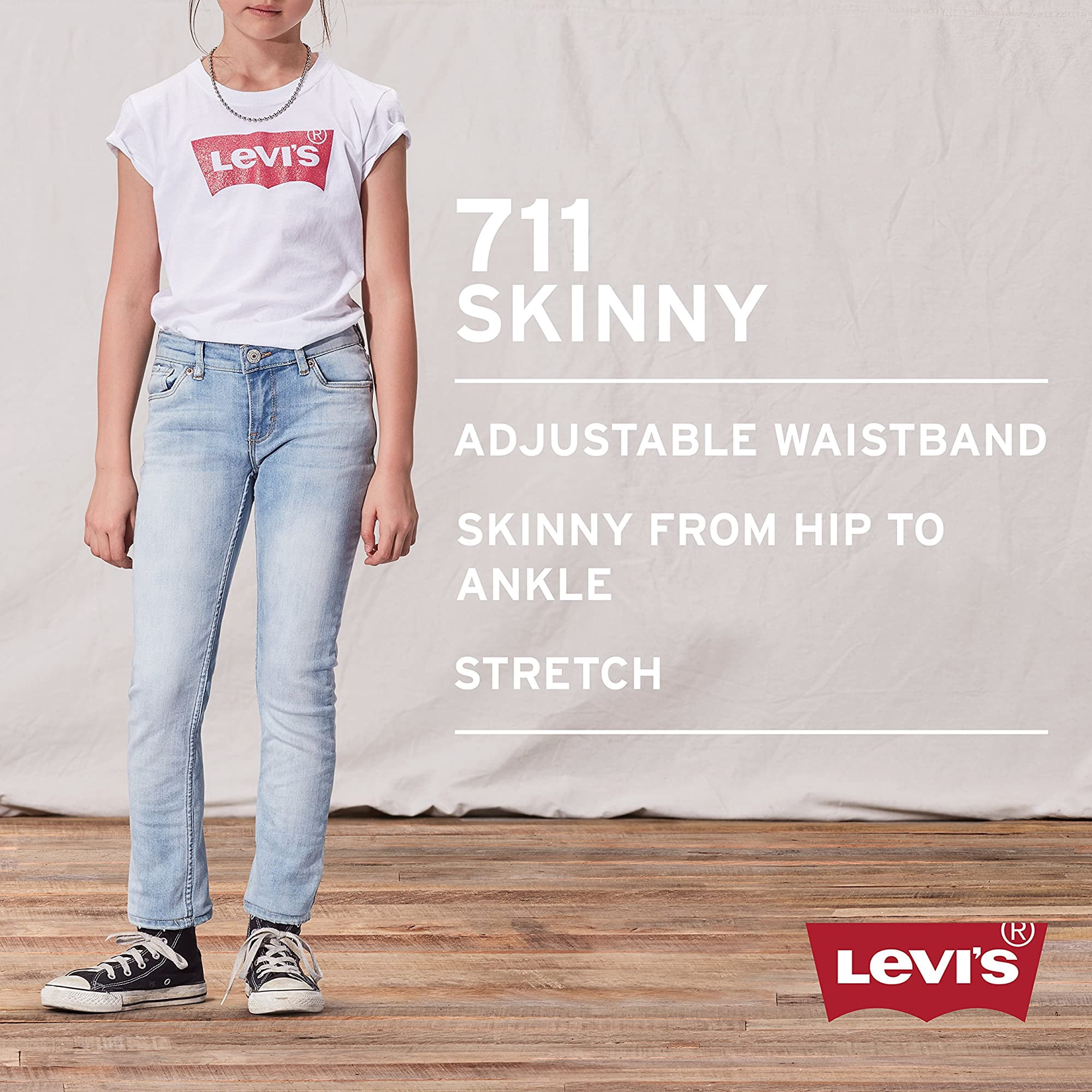 Levis Girls 711 Skinny Fit Jeans | Walmart Canada