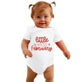 thumbnail image 3 of Huowey Boys Girls Short Sleeve Valentine's Day Letter Print Romper Bodysuit for Children Clothes, 3 of 5