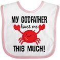 thumbnail image 3 of Inktastic My Godfather Loves Me Godchild Boys or Girls Baby Bib, 3 of 4