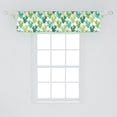 thumbnail image 2 of Ambesonne Succulent Valance Pack of 2, Cactus Spikes, 54"X12", Green Dark Seafoam, 2 of 2
