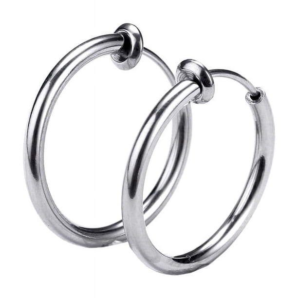 La versión sin orificio para la oreja con clip para la oreja de la tendencia de moda de aretes para hombres y mujeres no es fácil de alergénicos.