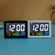 thumbnail image 2 of Reloj despertador LCD colorido Naiovety con termómetro alarmas de mesita de noche Electrodomésticos Blanco HA082663-01, 2 of 6