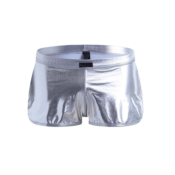 Xijirk Mens Underwear,Trunk Underwear Low Rise Breathable Comfort Stretch Design Enhanced Support Pouch Fashion Briefs Daily,Men's Underwear,Silver,S