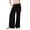 Black#3, variant on LEBONYARD Womens Trouser Pants,Women's Summer Casual Solid Color Linen Wide-Legged Pants Wind Beach Pants Drawstring Loose Pants Beige S