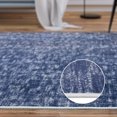 thumbnail image 2 of Machine Washable Low-Pile Contemporary Runner Rug - Modern Solid Indoor Floor Mat for Hallway & Bedroom, 2 of 6