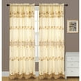 thumbnail image 2 of RT Designers Collection Alisa Macrame Rod Pocket Window Room Darkening Panel 54" x 84" Burgundy, 2 of 2