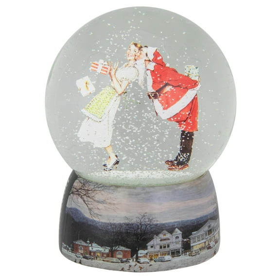 Northlight Norman Rockwell "Christmas Surprise" Snow Globe - 6.5"