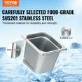 thumbnail image 2 of VEVOR 6 Pack 1/6 Size Hotel Pans Steam Table Pan Stainless Steel 6" Deep, 2 of 9