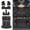 Santa Fe Gas|24-26|Combo Set, variant on Cargo Liner for 2024-2026 Hyundai Santa Fe 6&7 Seater Kick Mats Trunk Mat TPE Back Seat Cover Protector 2025 Santa Fe Accessories (2nd Row Kick Mats+Trunk Mat with Backrest Mat)